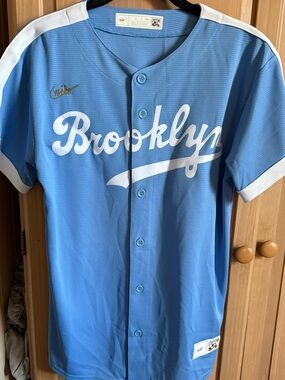 Robinson Brooklyn Powder Blue Jersey - Nike - Cooperstown- L